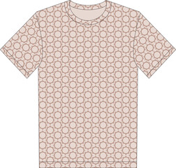All over t-shirt design illustration for fashion