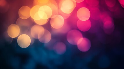 A mesmerizing abstract background featuring vibrant bokeh lights in a blend of warm and cool colors.