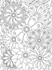 flowers Coloring Book Pages flowers for Relaxation and Stress Relief on Flowers Patterns