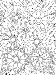 flowers Coloring Book Pages flowers for Relaxation and Stress Relief on Flowers Patterns