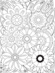 flowers Coloring Book Pages flowers for Relaxation and Stress Relief on Flowers Patterns