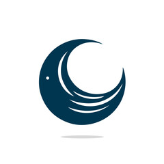 Naklejka premium Moon vector illustration 