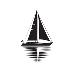 Black sail vector