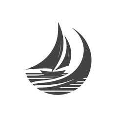 Black sail vector