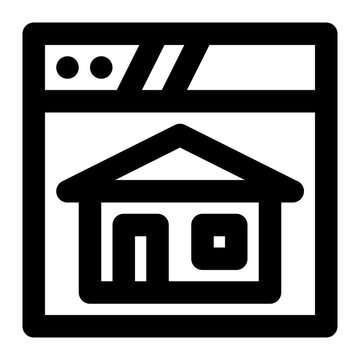 recommend clip art: homepage, home page, home, website, web, webpage outline icon