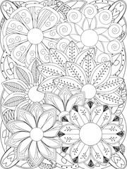 flowers Coloring Book Pages flowers for Relaxation and Stress Relief on Flowers Patterns