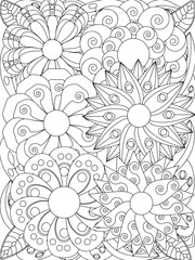 flowers Coloring Book Pages flowers for Relaxation and Stress Relief on Flowers Patterns