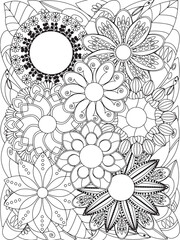flowers Coloring Book Pages flowers for Relaxation and Stress Relief on Flowers Patterns