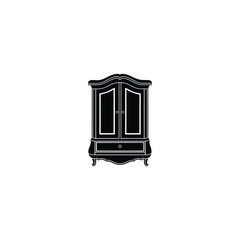 Armoire icon isolated on white background from furniture and household collection