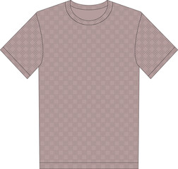 allover print round neck t-shirt design