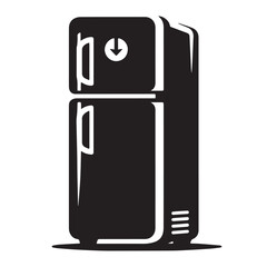 Refrigerators -Kitchen tool - Vector of refrigerator - Silhouette of kitchen assicers