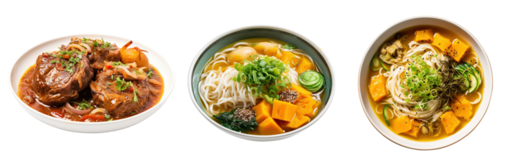 Osso Buco, braised veal shanks, on isolated transparent background