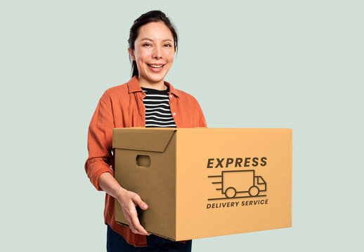 Moving Box Mockup