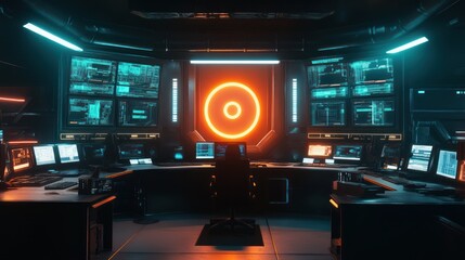 Futuristic Control Room