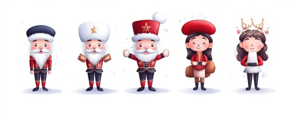 Fototapeta premium nutcracker against a white background.