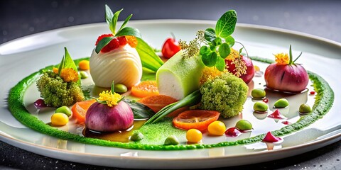 A culinary masterpiece, edible canvas awaits, plating innovative, and visual delights unfold, creating a gastronomic experience that awakens the senses and whets the appetite.