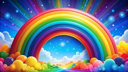 A lively symphony of colors, bursting with energy and enthusiasm, spreading joy and happiness everywhere it goes.