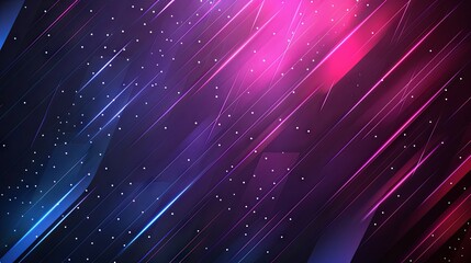 Abstract geometric lines on dark blue background. Modern shiny gradient purple blue hexagon lines pattern. Geometric stripe line art design. Technology futuristic concept. Vector illustration