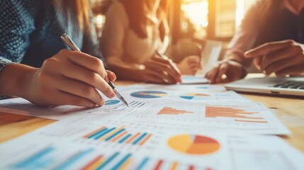 Fototapeta premium Business Meeting Analysis