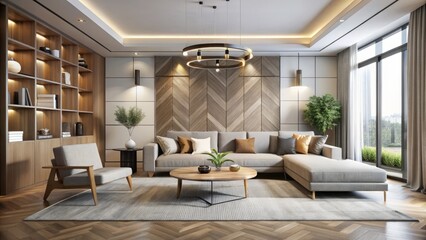 Clean and uncluttered spaces defined by simple lines, subtle hues, and modern geometry, blending functionality with contemporary style.