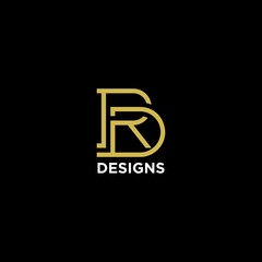 letter rd or dr luxury monogram logo design inspiration