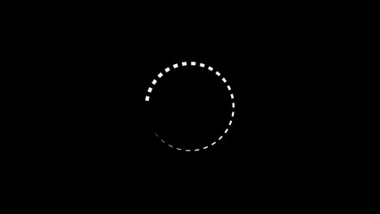 technology circle frame loading icon background 4k illustration.