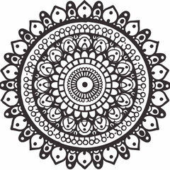 mandala design isolated with white
