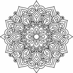mandala design isolated with white