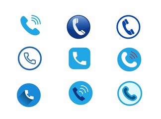 Set of calls icons or buttons 