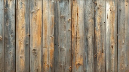 Rustic Wooden Plank Texture: A weathered, rustic wooden plank wall, showcasing the natural beauty of wood grain and patina. 
