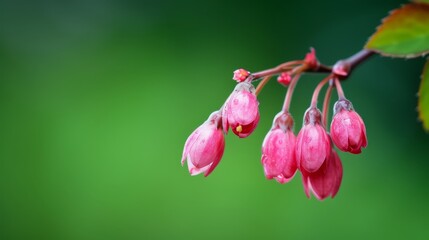  A close-up of a flower on a tree branch with a blurred background behind it