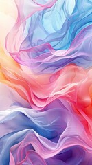 Fototapeta premium Gentle, abstract pastel shapes with a clear area for text