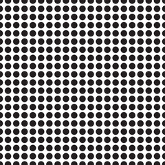 Grating pattern with grid, mesh of circles. Repeatable. EPS 10.