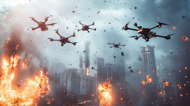 AI-Driven Autonomous Drone Swarm Providing Aerial Support During Natural Disasters, Featuring Real-Time Coordination, Advanced Rescue Operations, and Intelligent Disaster Management for Efficient Cris
