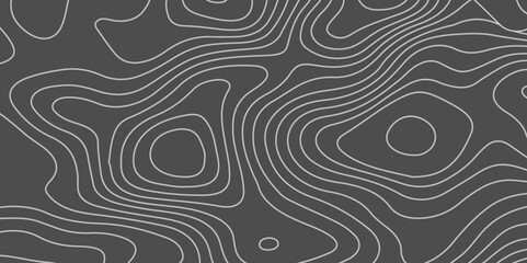 Wave topographic doted lines contour map, topographic wavy map dot line background. Abstract geographic wave grid line map. Vector illustration.