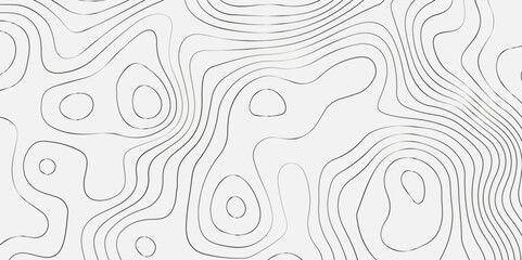 Wave topographic doted lines contour map, topographic wavy map dot line background. Abstract geographic wave grid line map. Vector illustration.