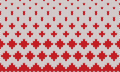 Winter Holiday Seamless Knitted Pattern. 