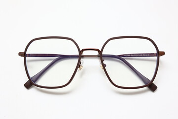 Fototapeta premium glasses on white background