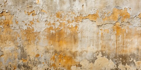 Obraz premium Close-up of aged and weathered concrete wall with interesting textures and patterns