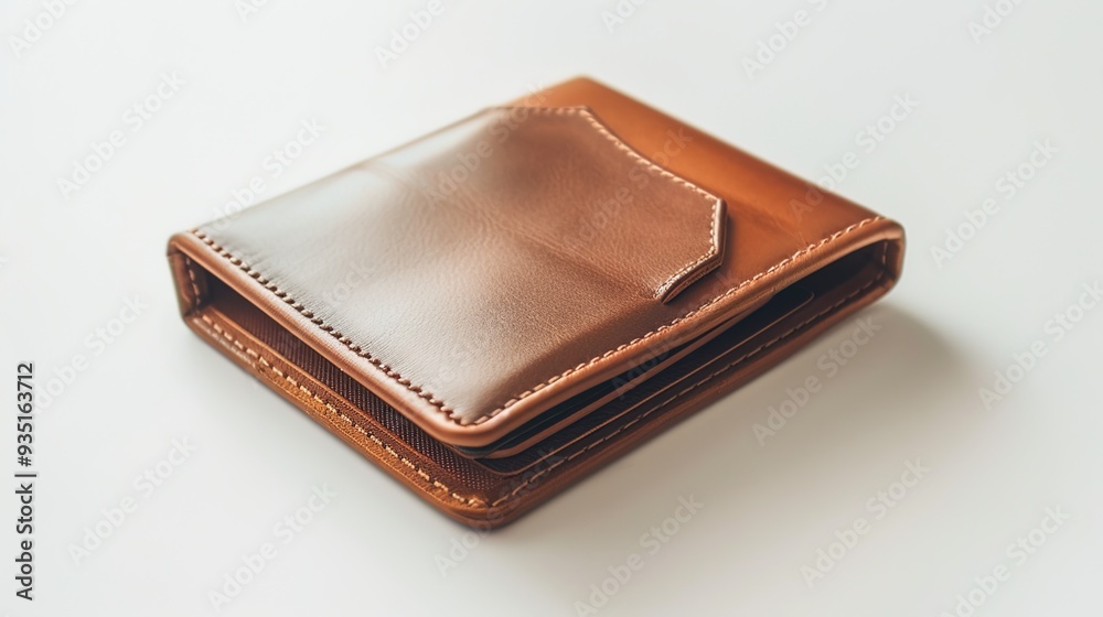 Wall mural wallet in white background