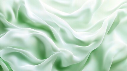 Obraz premium Soft Mint Green Silk Fabric Texture 