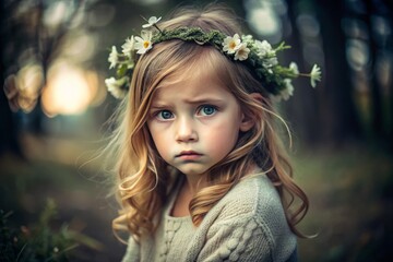 Naklejka premium somber innocence