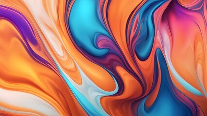 Obraz premium abstract colorful swirls background with waves
