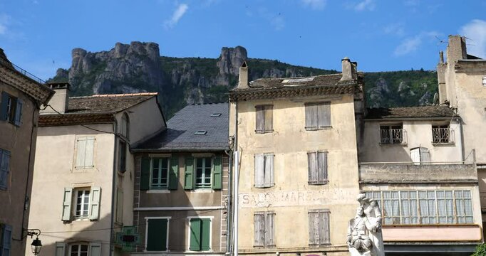 Florac, the Cevennes National park, Lozere dpartment, Occitania, Southern France