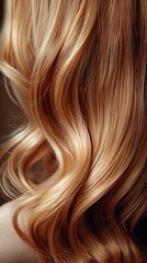 Naklejka premium Light, neutral-toned waves with a smooth section for text