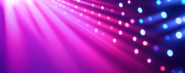 Obraz premium Electrifying Neon Lit Electronic Music Festival Banner Background on Plain Color Background