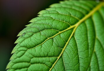 Fototapeta premium A highly detailed macro style photograph of a mountain leaf show