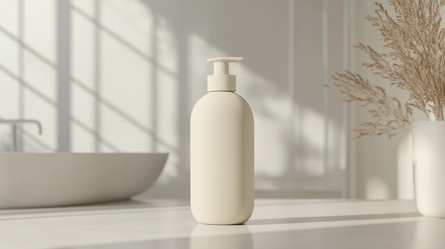 shampoo bottle mockup.shower gel.bath container.white bathtub bottle example