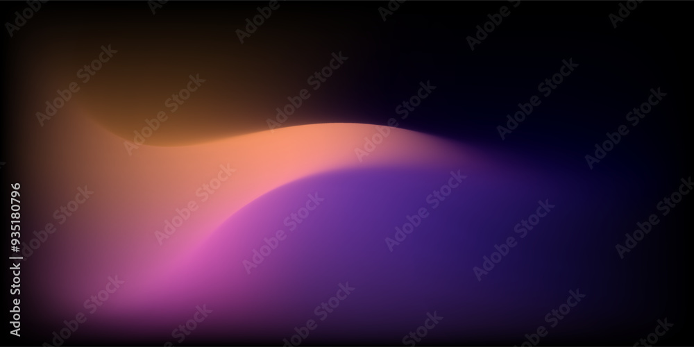 Poster abstract colorful gradient background with flowing purple, violet, and orange colors blending smooth