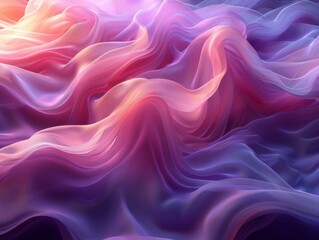 Obraz premium Abstract Art, Flowing Colors, Digital Painting